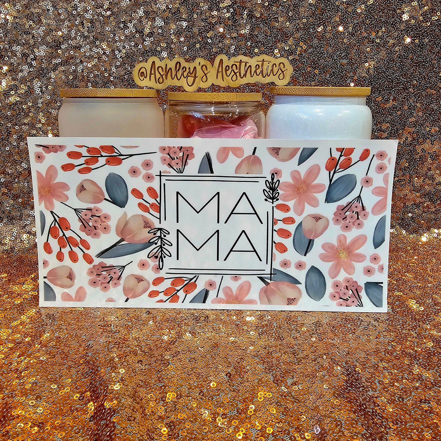 Floral Mama 16oz UV Wrap