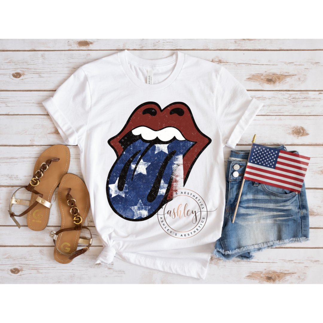 Patriotic Distressed Tongue