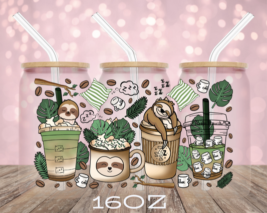 Sloth Coffee UV Wrap