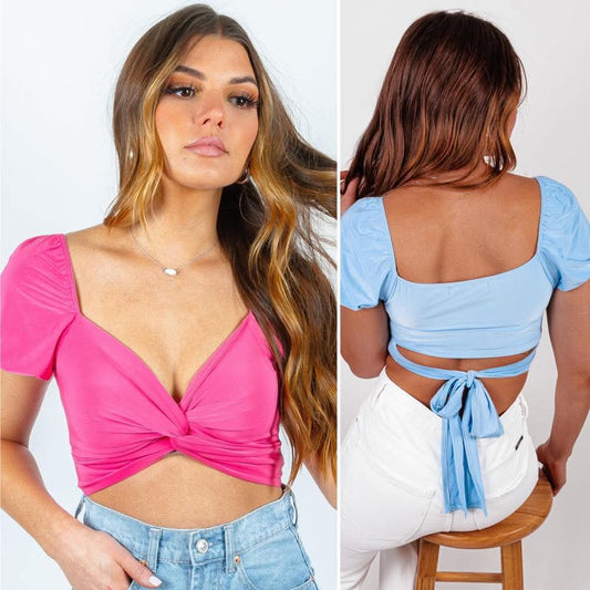 Never Speechless Twisted Crop Top
