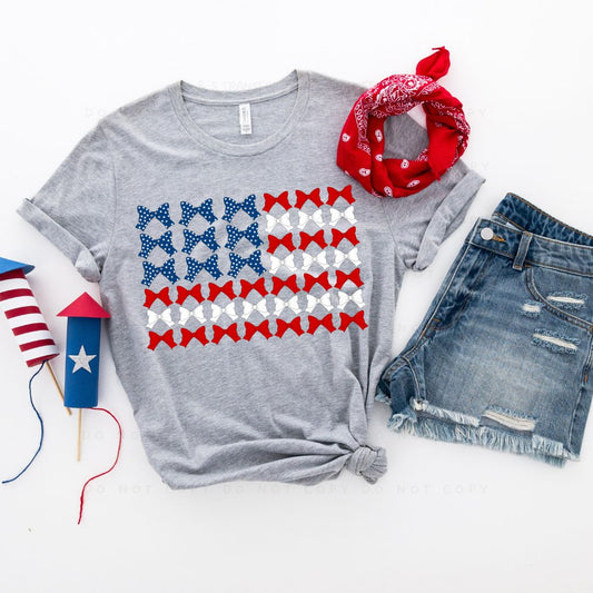 American Flag Bows