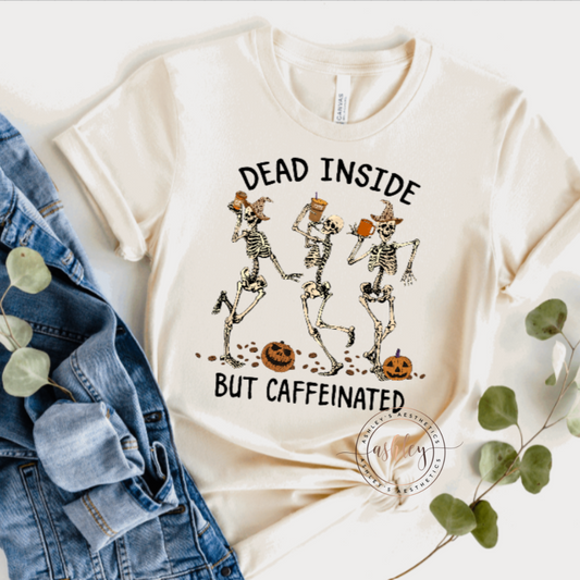 Dead Inside But Caffeinated Dancing Skeletons